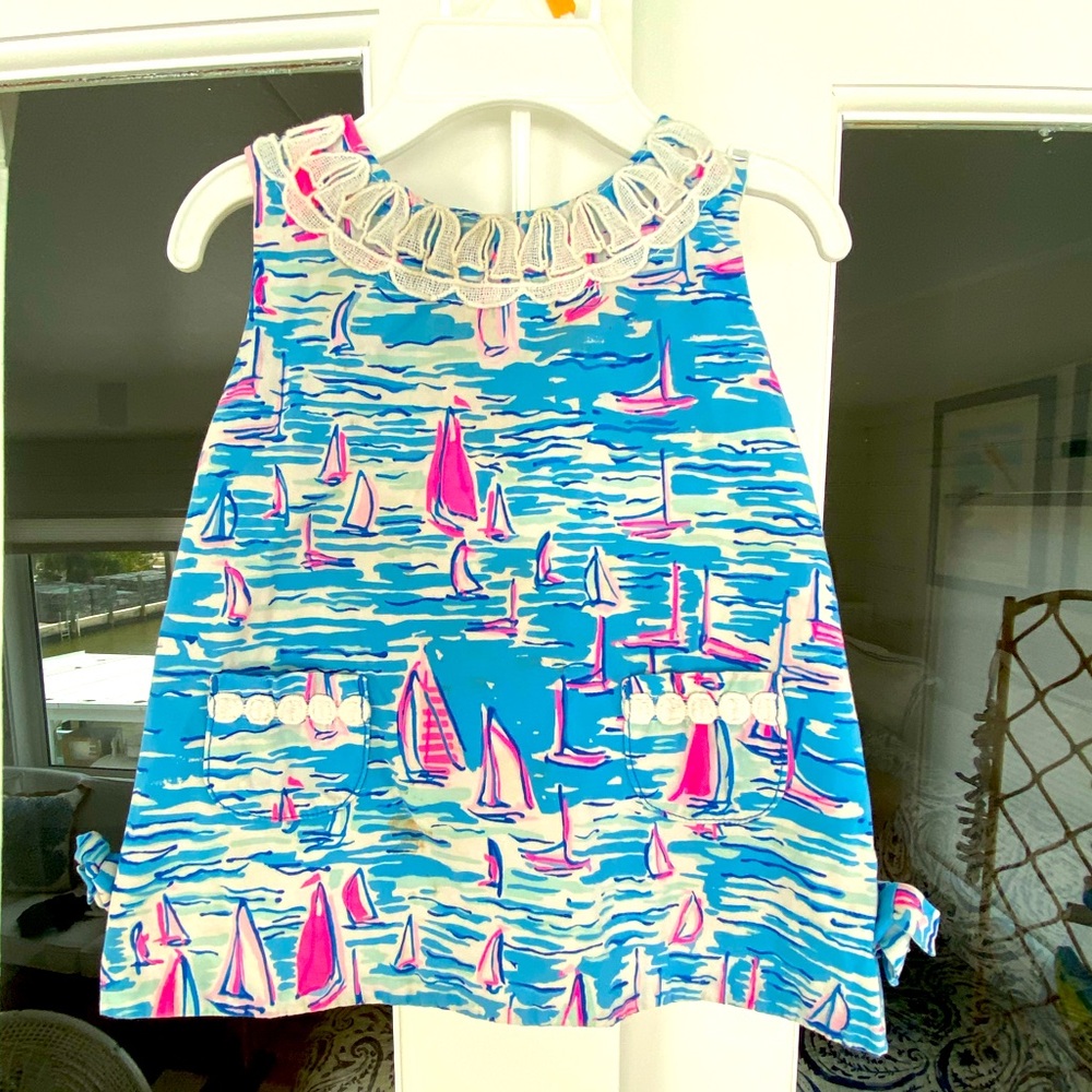 Lilly Pulitzer “Boatylicious” baby dress. Size 6 to 12 months